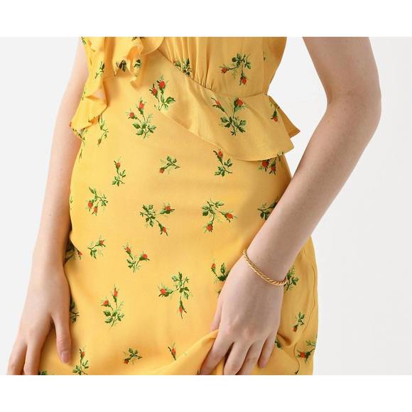 NEW KITRI rosemary midi dress in buttercup rosebud print - Picture 4 of 4